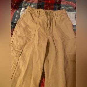 SHEIN PETITE High Waist Flap Pocket Cargo Jeans